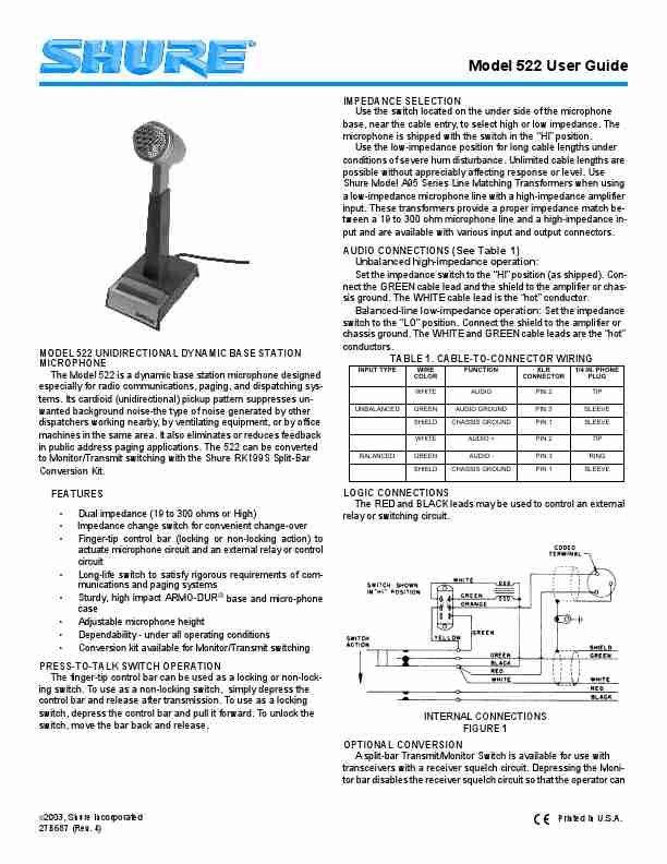 Shure Microphone 522-page_pdf
